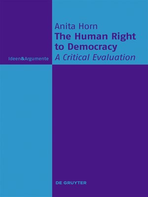 cover image of The Human Right to Democracy